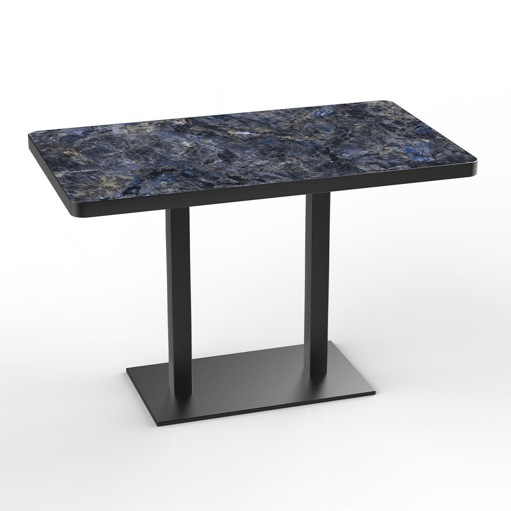 HUALIN Modern style restaurant stone pattern luxury rock slab dining table sintered stone dining table custom sizes and colors