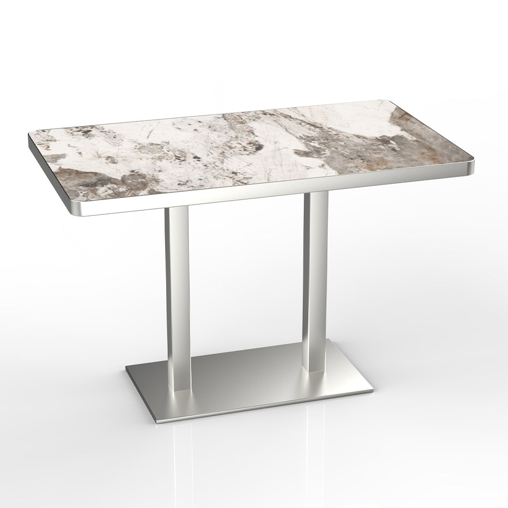 HUALIN Hotel theme restaurant luxury sintered stone dining table, marble dining table, customizable size and color