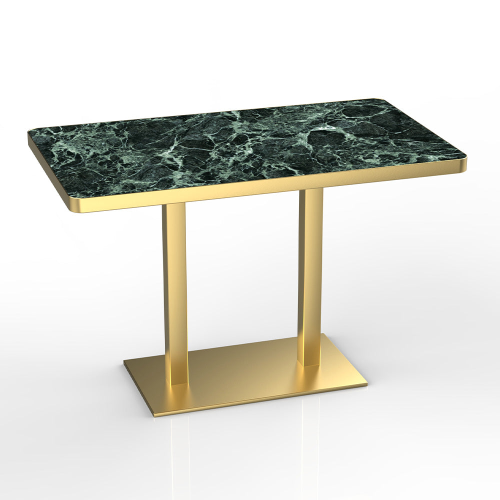 HUALIN Modern style restaurant stone pattern luxury rock slab dining table sintered stone dining table custom sizes and colors