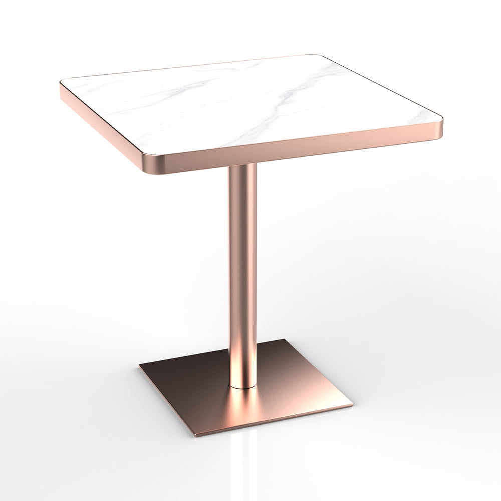 HUALIN Restaurant Luxury Sintered Stone Ceramic Dining Table And Chair Comfortable Booth