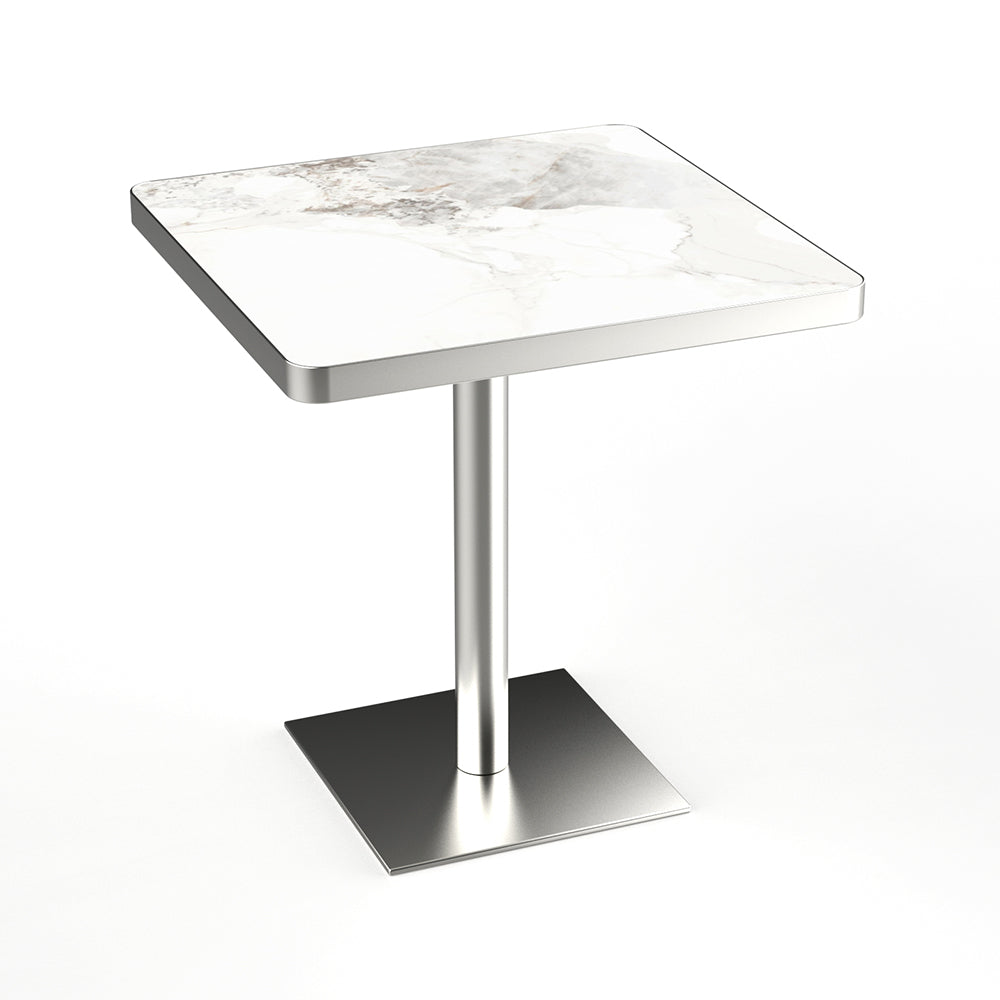 HUALIN Restaurant Luxury Sintered Stone Ceramic Dining Table And Chair Comfortable Booth