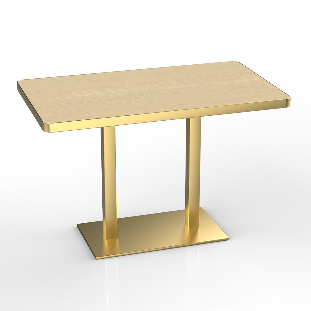 HUALIN Natural style dining room wood grain pattern luxury rock slab dining table sintered stone dining table custom sizes and colors