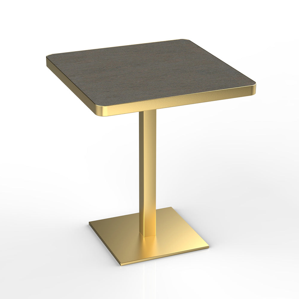 HUALIN Industrial style restaurant grey luxury slate dining table sintered stone dining table custom size and color