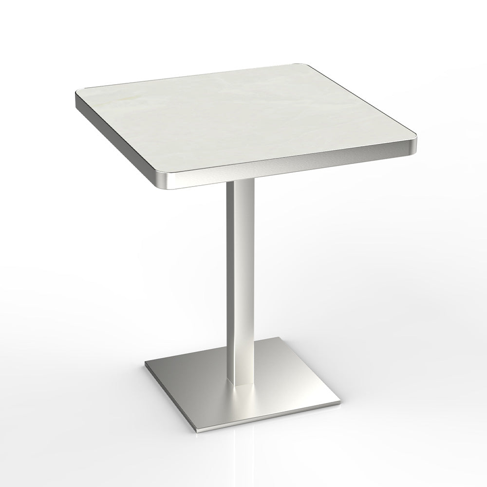 HUALIN Modern style restaurant stone pattern luxury rock slab dining table sintered stone dining table custom sizes and colors