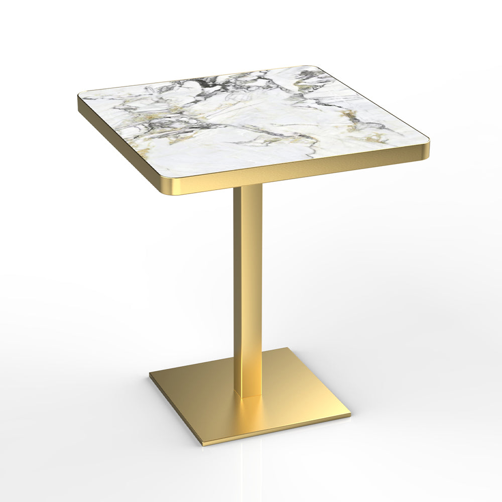 HUALIN Hotel theme restaurant luxury sintered stone dining table, marble dining table, customizable size and color
