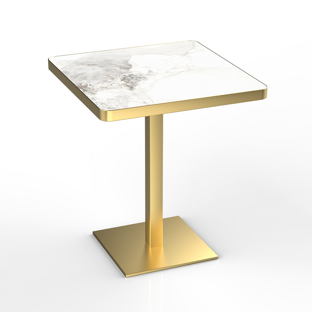 HUALIN Hotel theme restaurant luxury sintered stone dining table, marble dining table, customizable size and color