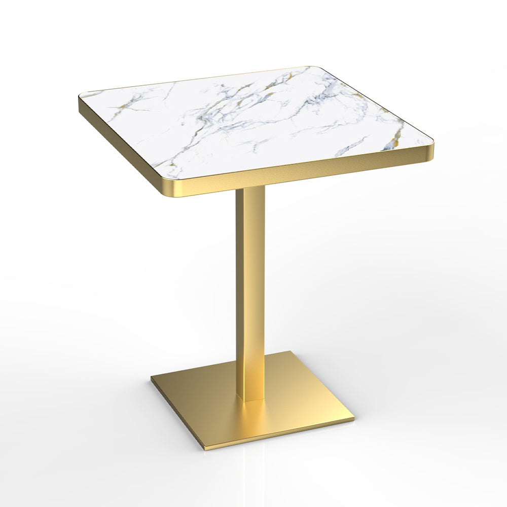 HUALIN Hotel theme restaurant luxury sintered stone dining table, marble dining table, customizable size and color