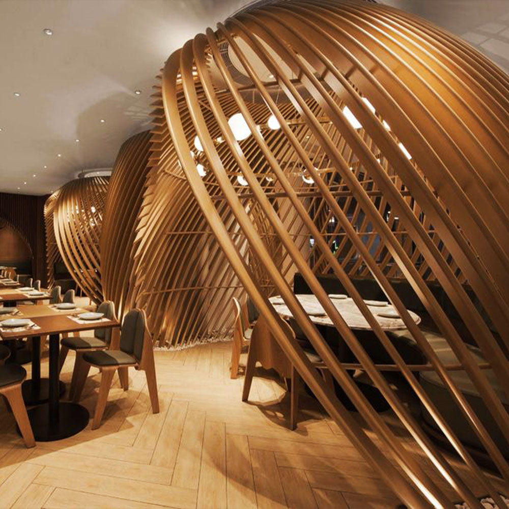 HUALIN Modern style hotel restaurant partition decorative screen dining area separation beautification