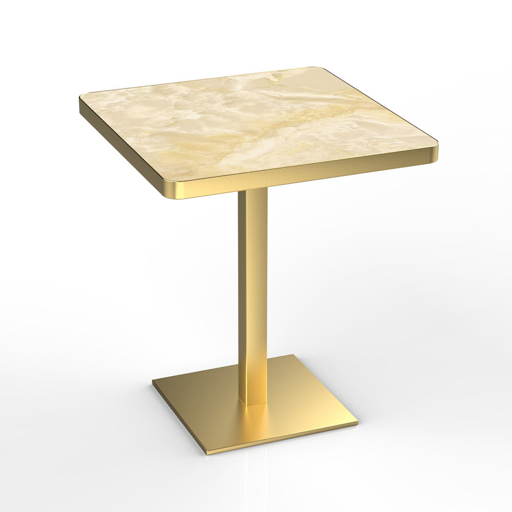 HUALIN Modern style restaurant stone pattern luxury rock slab dining table sintered stone dining table custom sizes and colors