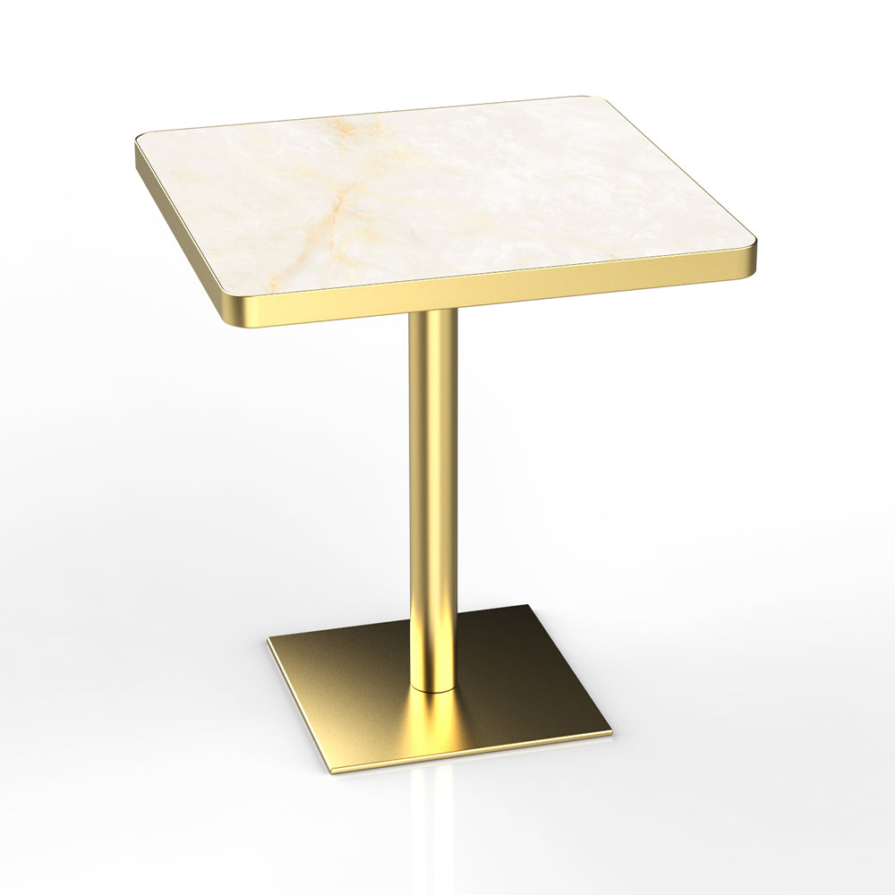 HUALIN Restaurant luxury sintered stone ceramic dining table with comfortable chair