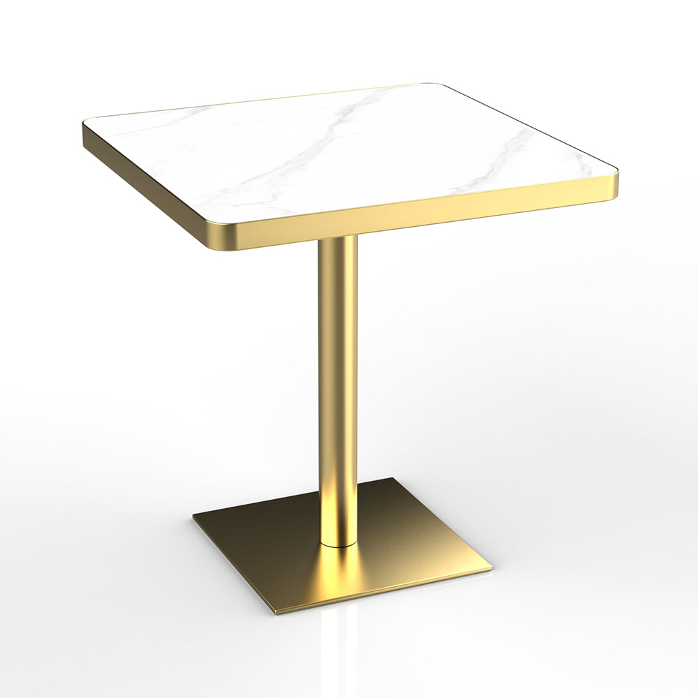 HUALIN Restaurant Luxury Sintered Stone Ceramic Dining Table And Chair Comfortable Booth