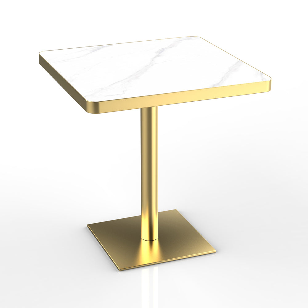 HUALIN Restaurant luxury sintered stone marble dining table chairs comfortable booths, material size color batch customization