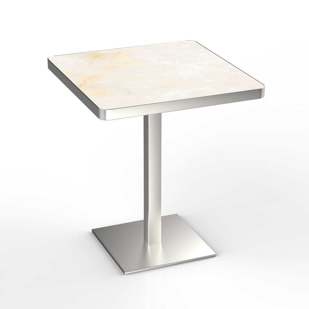 HUALIN Modern style restaurant stone pattern luxury rock slab dining table sintered stone dining table custom sizes and colors