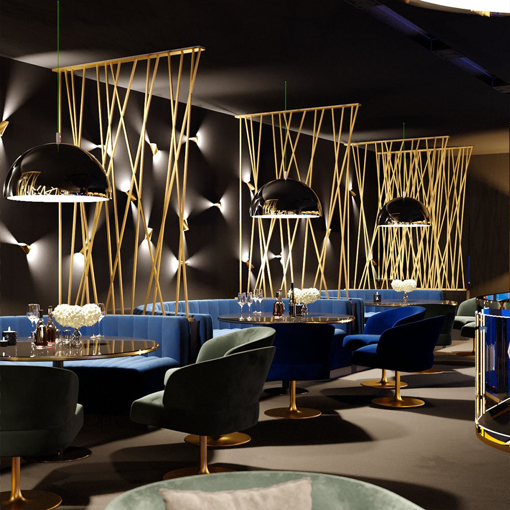HUALIN Modern style hotel restaurant partition decorative screen dining area separation beautification