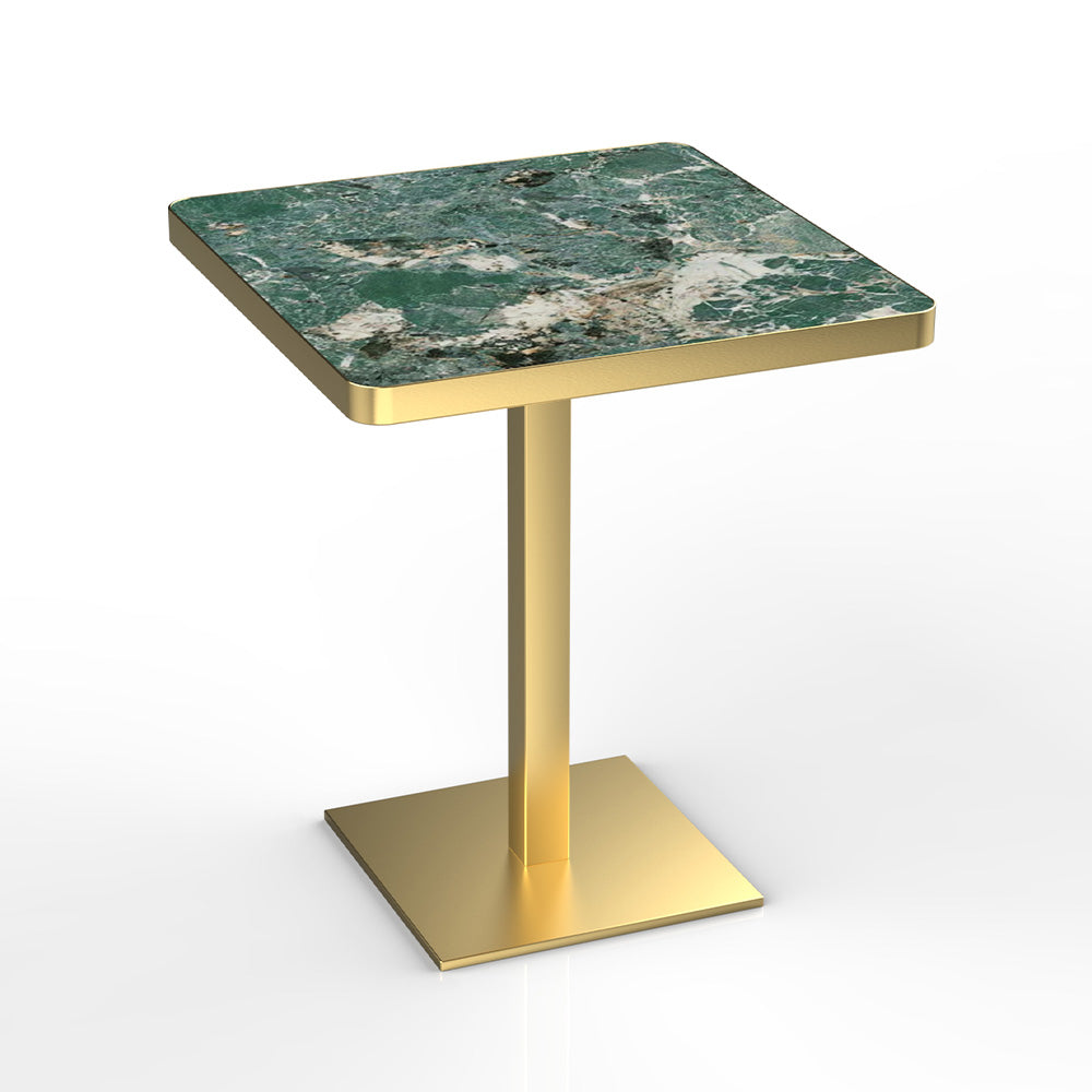 HUALIN Modern style restaurant stone pattern luxury rock slab dining table sintered stone dining table custom sizes and colors