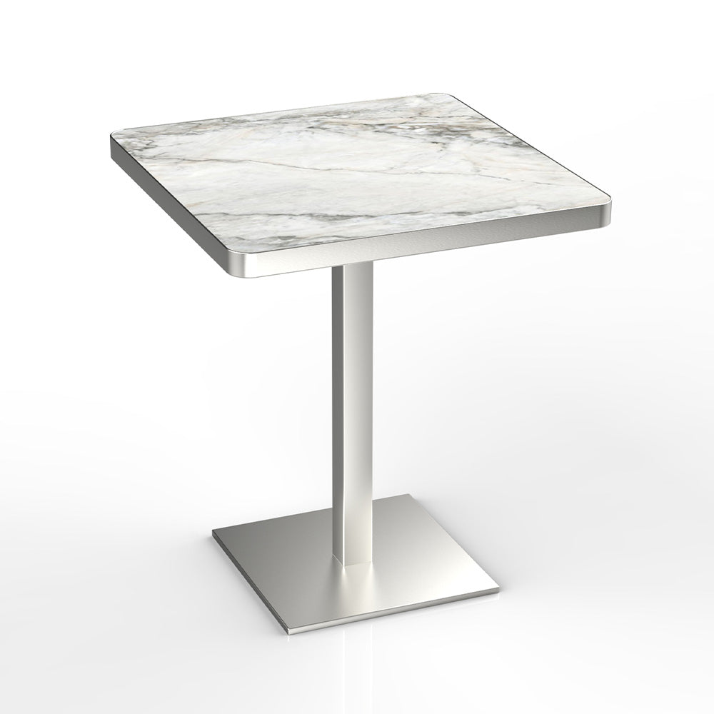 HUALIN Modern style restaurant stone pattern luxury rock slab dining table sintered stone dining table custom sizes and colors