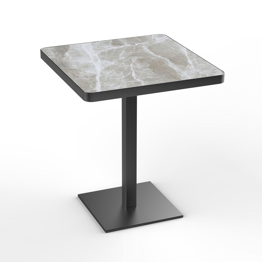 HUALIN Industrial style restaurant grey luxury slate dining table sintered stone dining table custom size and color