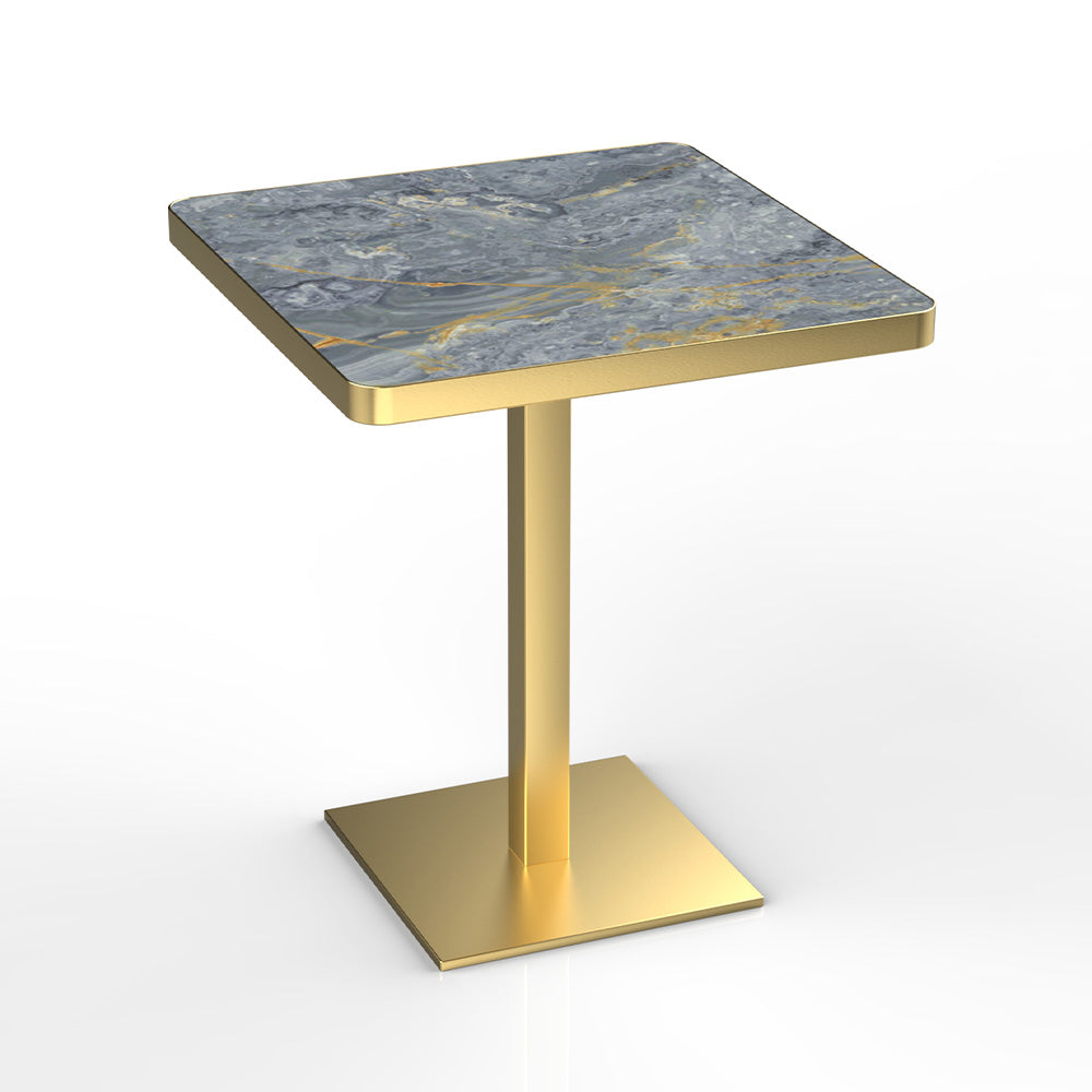HUALIN Modern style restaurant stone pattern luxury rock slab dining table sintered stone dining table custom sizes and colors