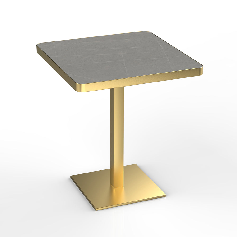 HUALIN Modern style restaurant luxury rock slab dining table custom size and color