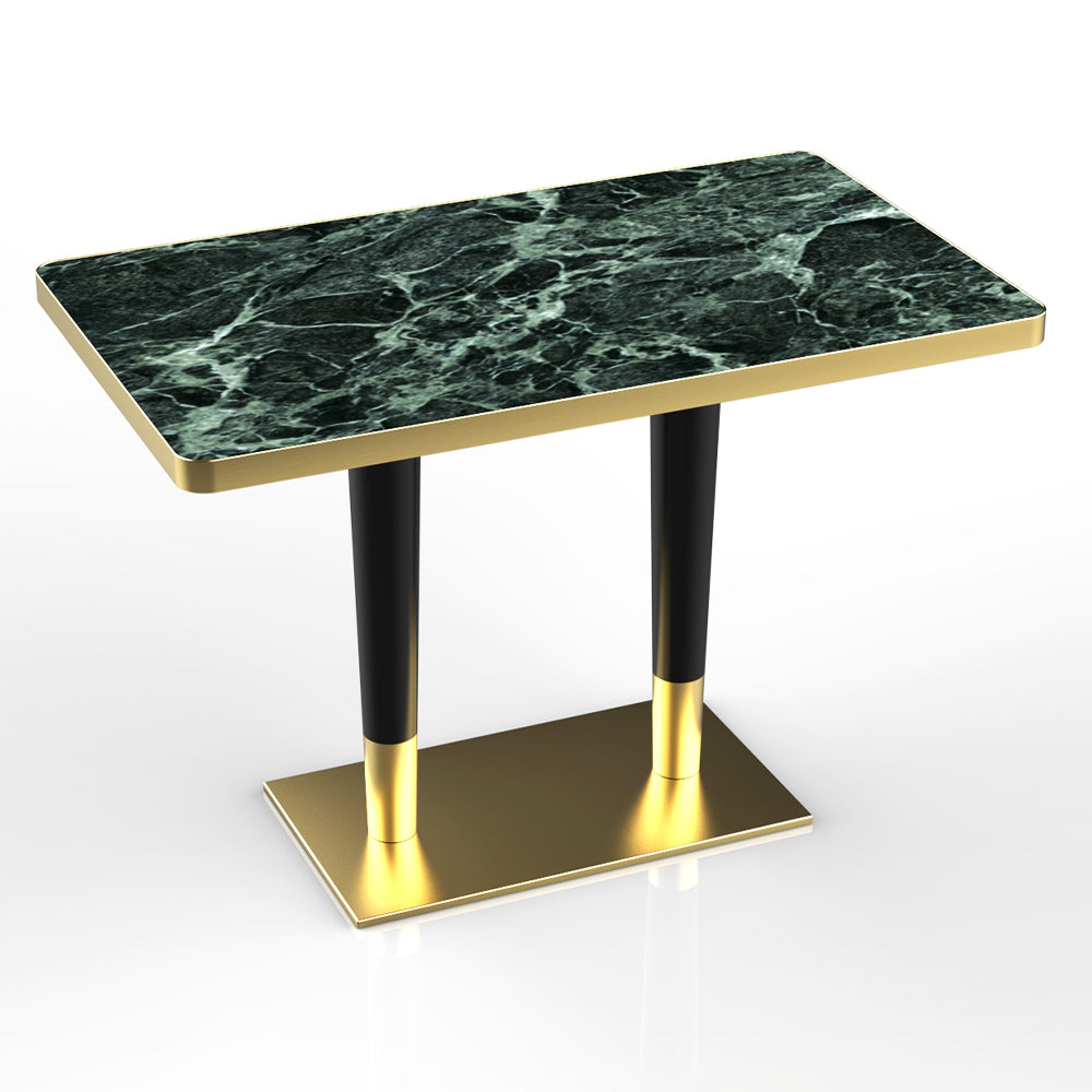HUALIN Restaurant luxury sintered stone dining table with comfortable chairs, customizable material, color and size
