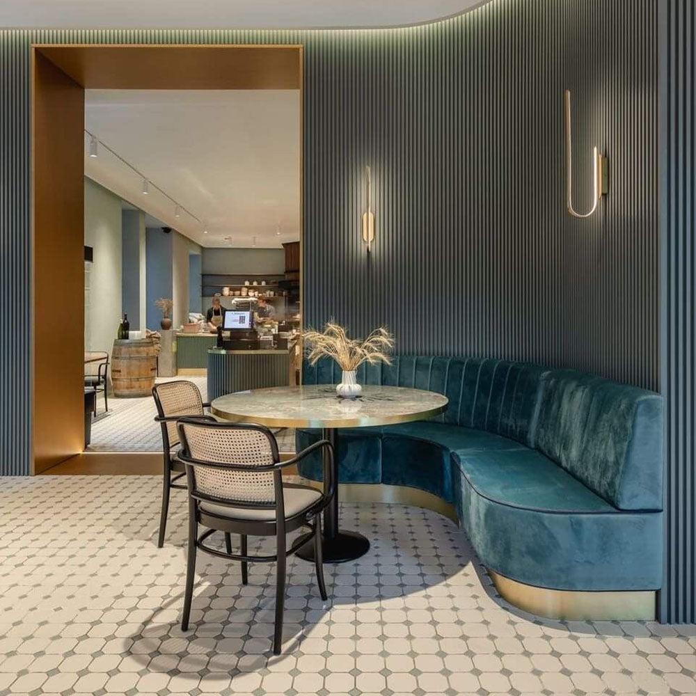 HUALIN Luxury restaurant hotel sofa booth customization