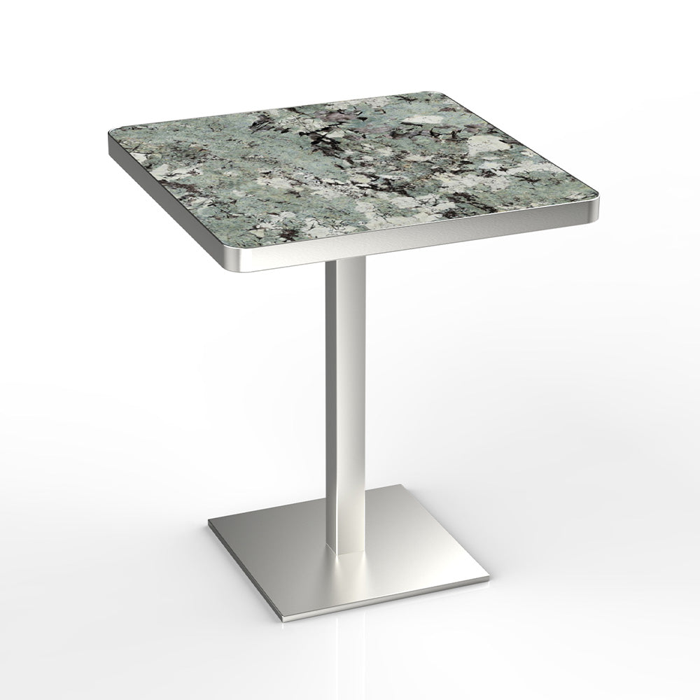 HUALIN Modern style restaurant stone pattern luxury rock slab dining table sintered stone dining table custom sizes and colors