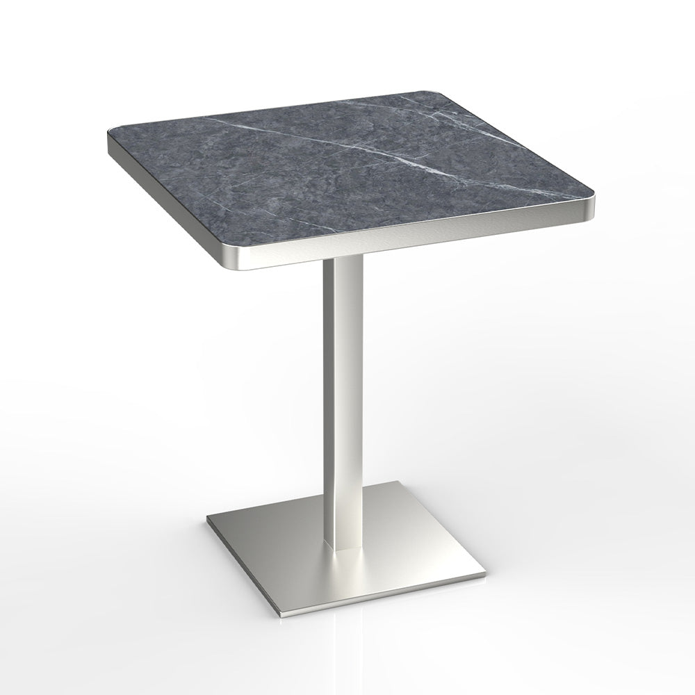HUALIN Industrial style restaurant grey luxury slate dining table sintered stone dining table custom size and color