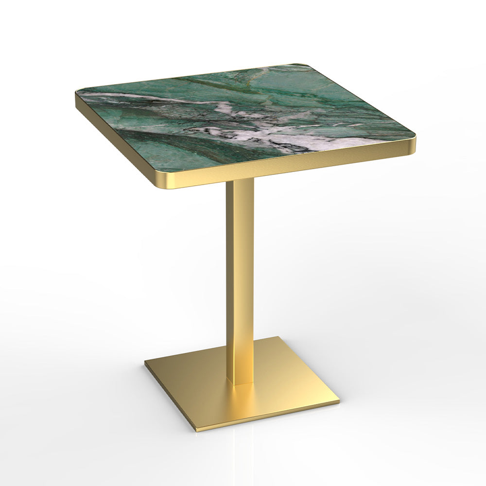 HUALIN Modern style restaurant stone pattern luxury rock slab dining table sintered stone dining table custom sizes and colors
