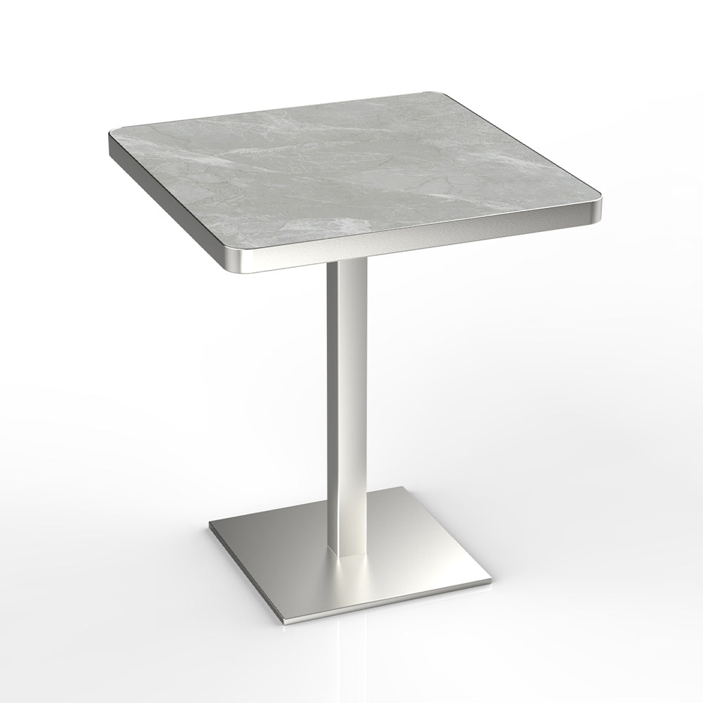HUALIN Industrial style restaurant grey luxury slate dining table sintered stone dining table custom size and color