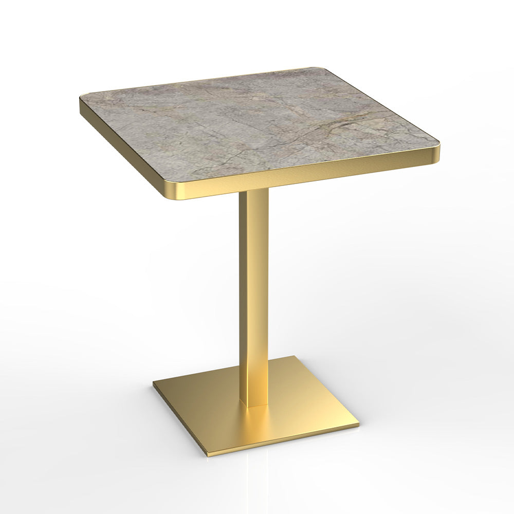 HUALIN Industrial style restaurant grey luxury slate dining table sintered stone dining table custom size and color