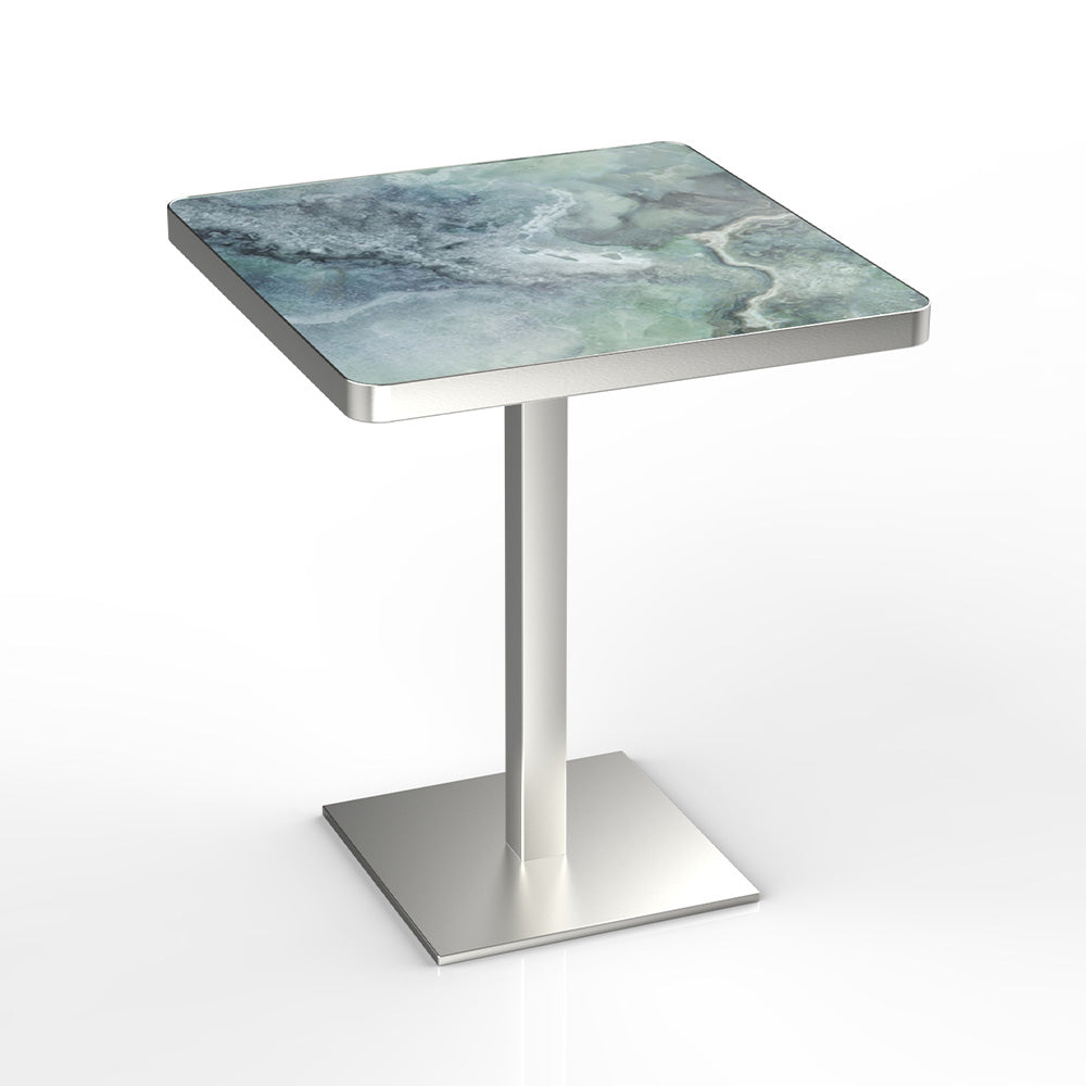 HUALIN Modern style restaurant stone pattern luxury rock slab dining table sintered stone dining table custom sizes and colors