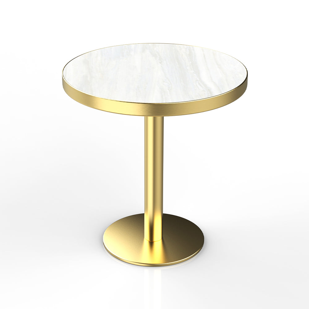 HUALIN Restaurant luxury sintered stone ceramic dining table with comfortable chair