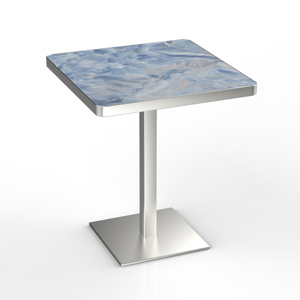 HUALIN Modern style restaurant stone pattern luxury rock slab dining table sintered stone dining table custom sizes and colors