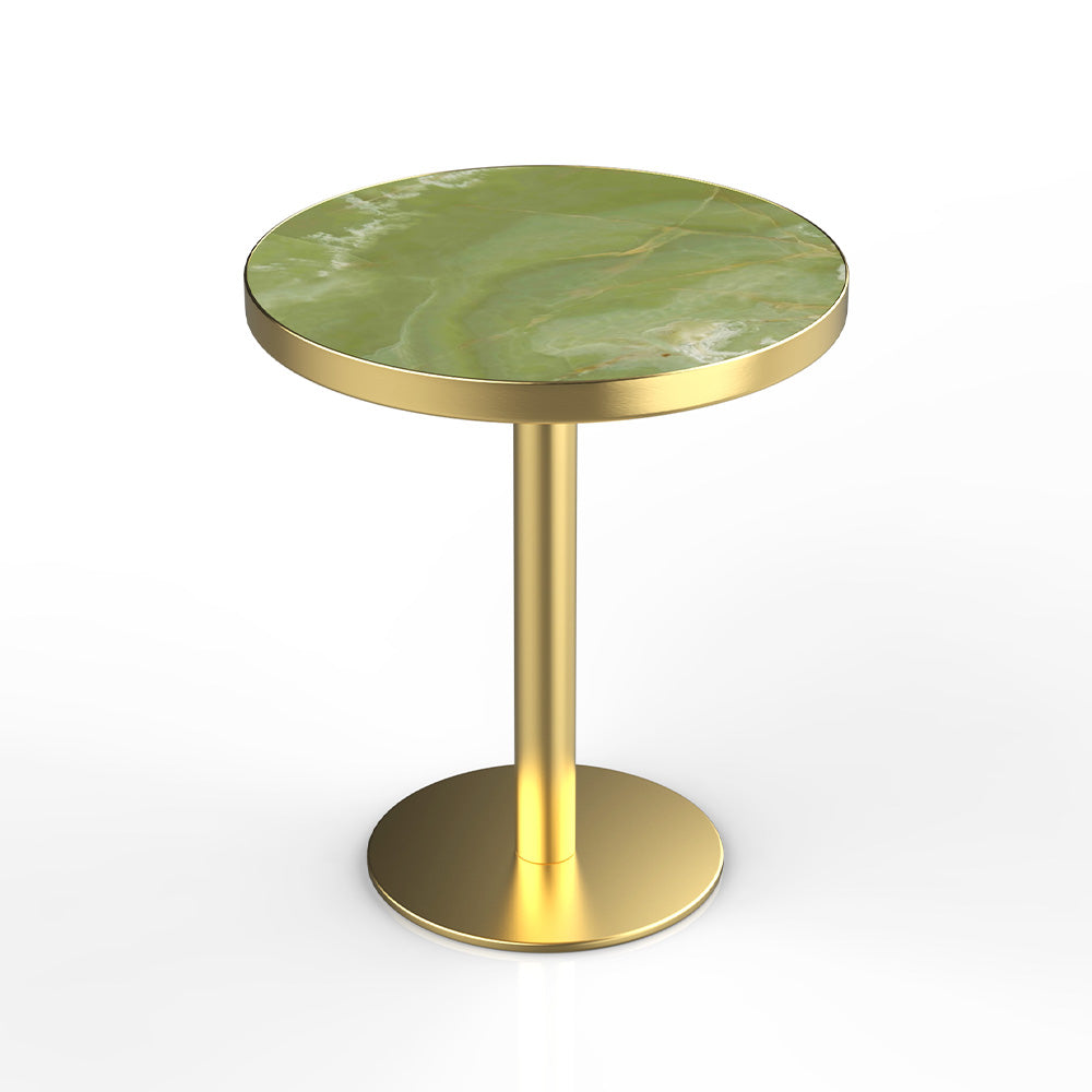 HUALIN Modern style restaurant stone pattern luxury rock slab dining table sintered stone dining table custom sizes and colors