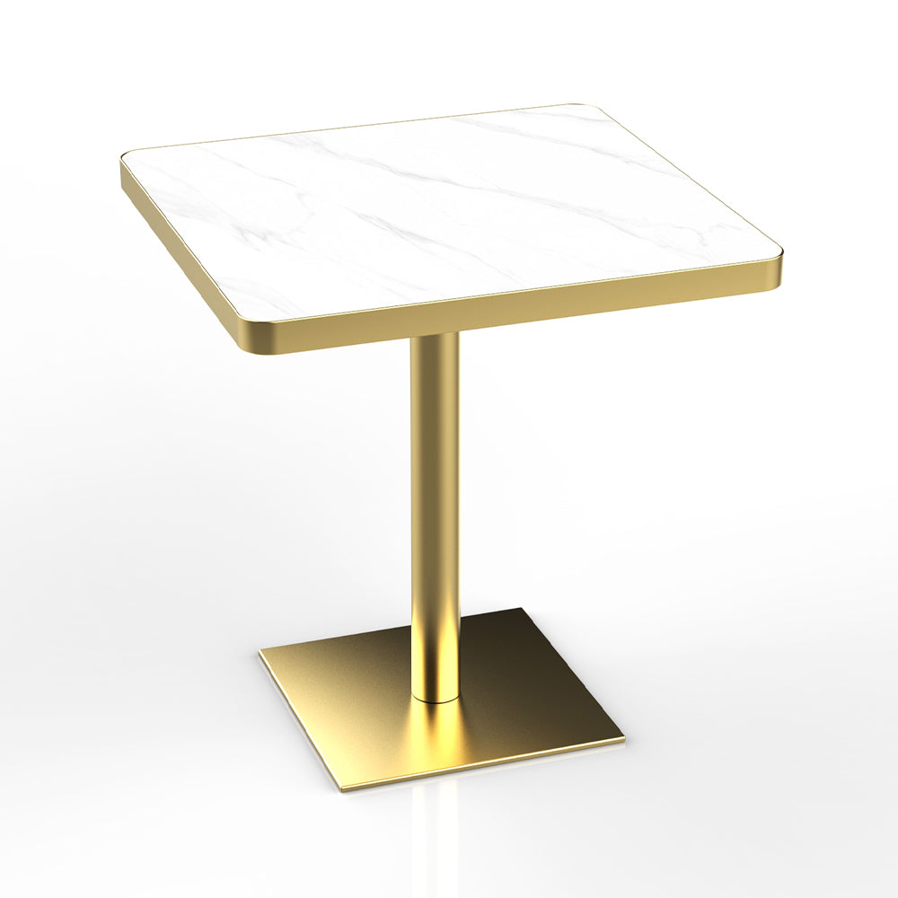 HUALIN Restaurant Luxury Sintered Stone Ceramic Dining Table And Chair Comfortable Booth