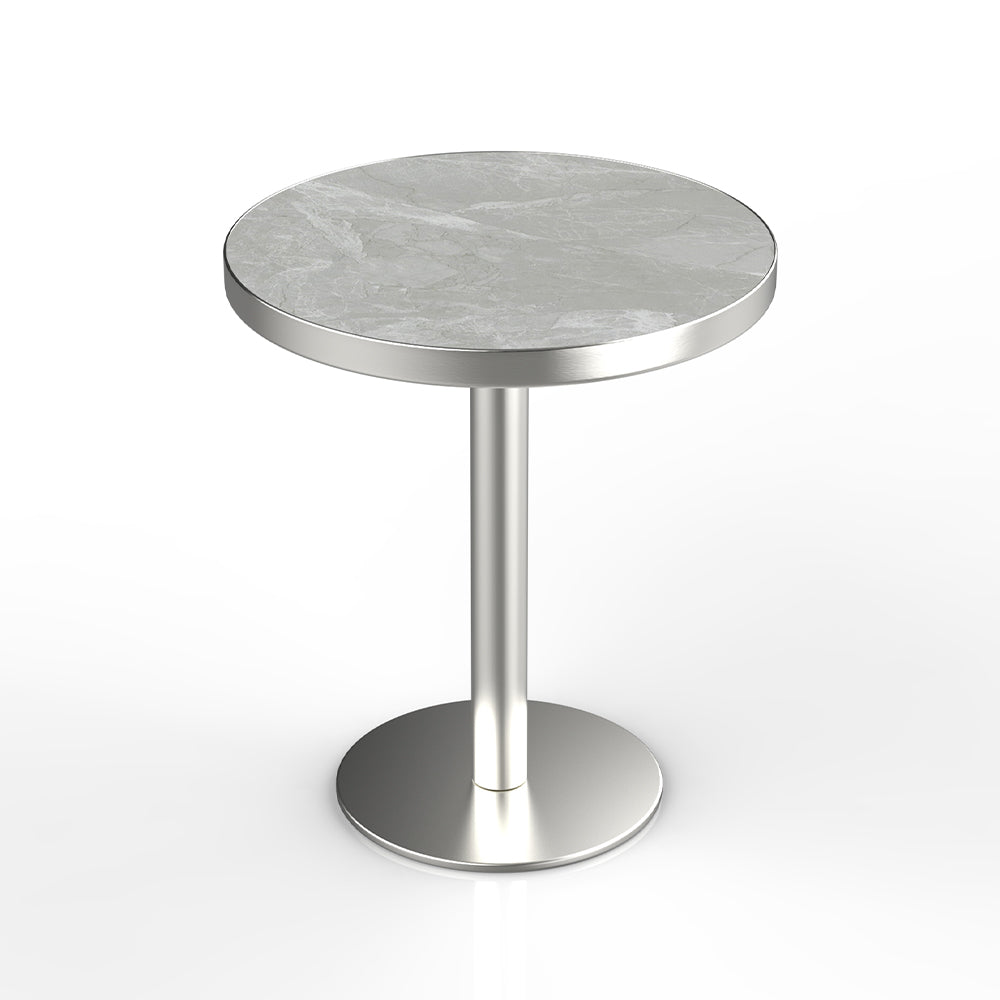 HUALIN Industrial style restaurant grey luxury slate dining table sintered stone dining table custom size and color