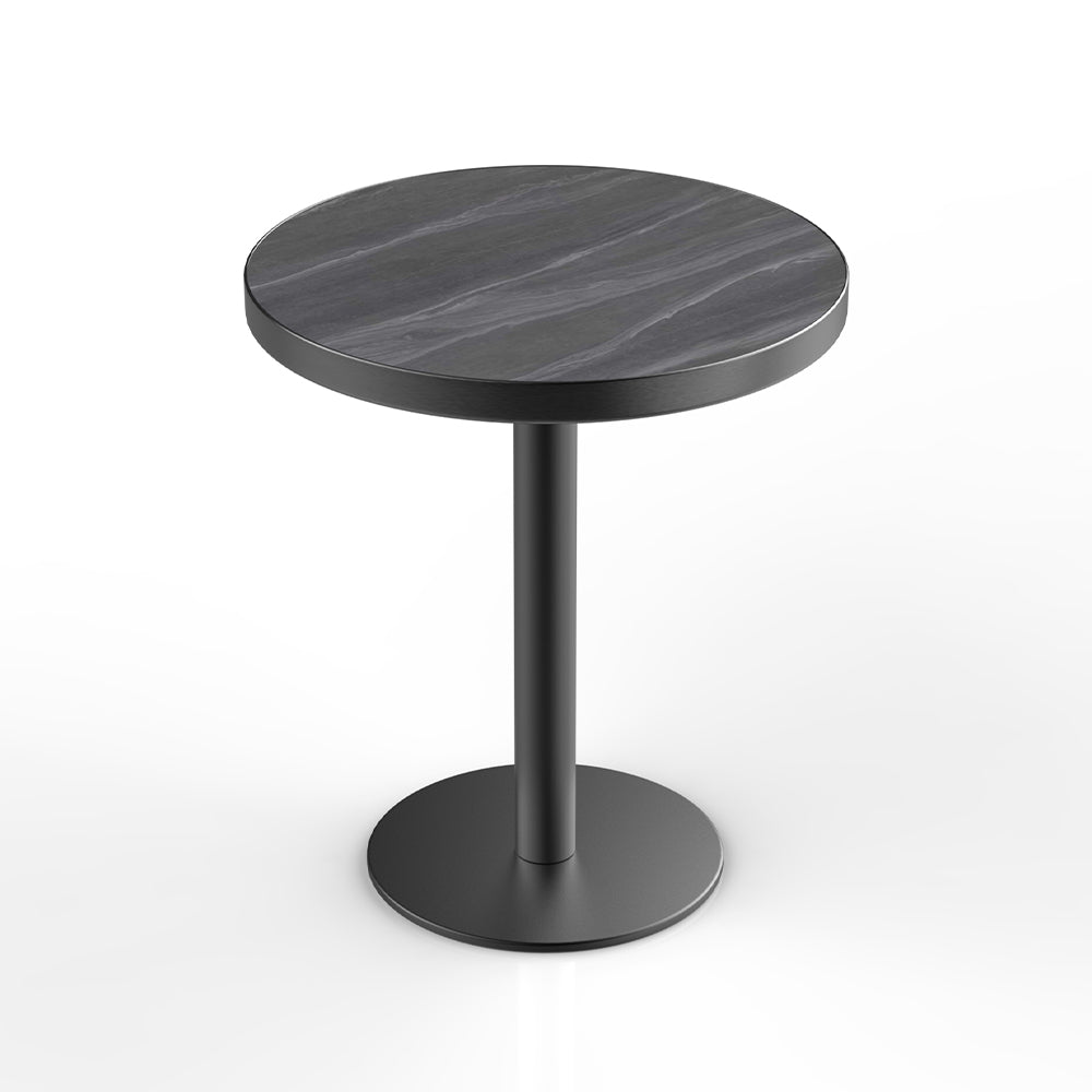HUALIN Industrial style restaurant grey luxury slate dining table sintered stone dining table custom size and color