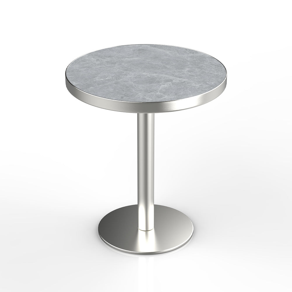 HUALIN Industrial style restaurant grey luxury slate dining table sintered stone dining table custom size and color