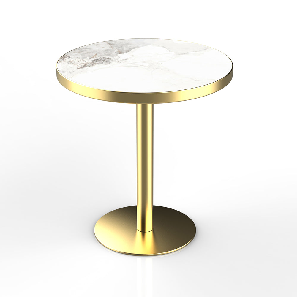 HUALIN Restaurant luxury sintered stone marble dining table chairs comfortable booths, material size color batch customization