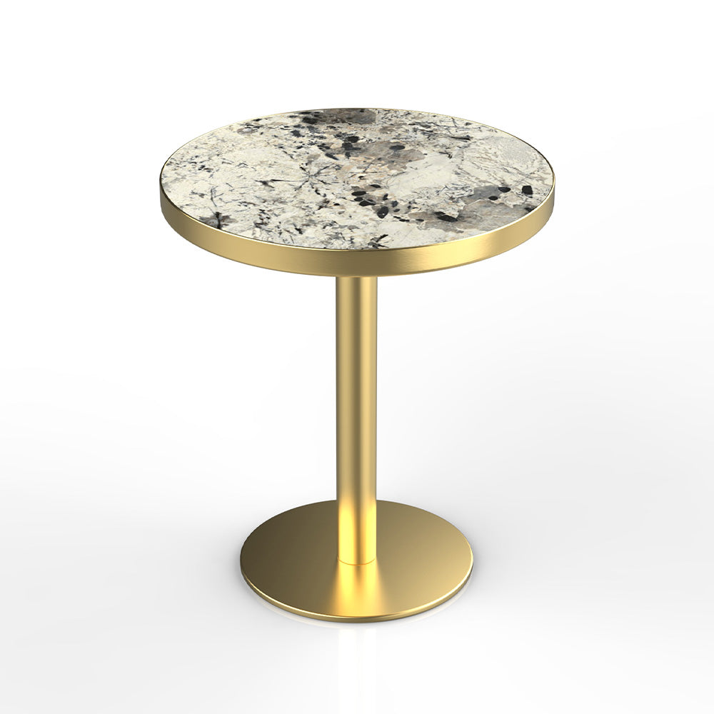 HUALIN Modern style restaurant stone pattern luxury rock slab dining table sintered stone dining table custom sizes and colors