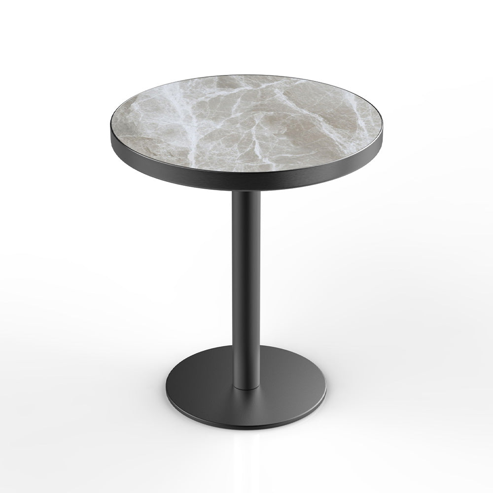 HUALIN Industrial style restaurant grey luxury slate dining table sintered stone dining table custom size and color