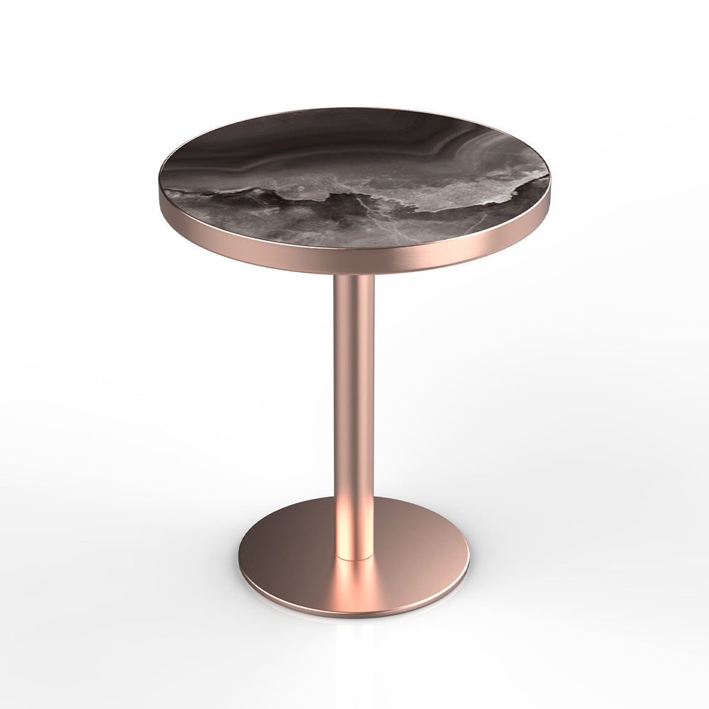 HUALIN Modern style restaurant stone pattern luxury rock slab dining table sintered stone dining table custom sizes and colors