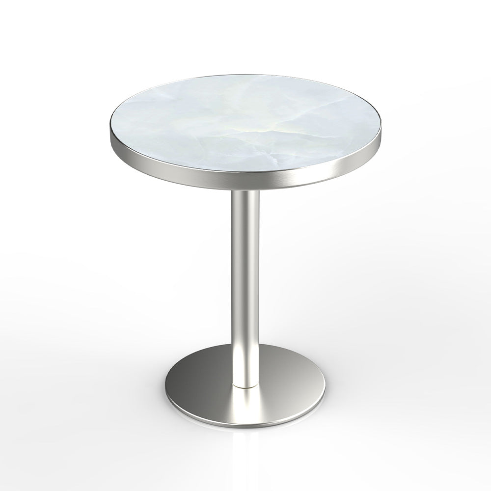 HUALIN Modern style restaurant stone pattern luxury rock slab dining table sintered stone dining table custom sizes and colors