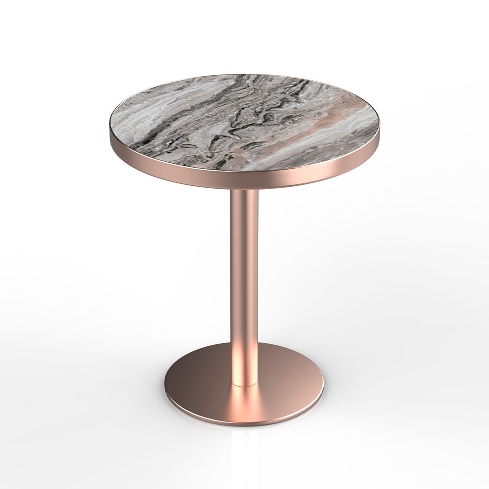 HUALIN Modern style restaurant stone pattern luxury rock slab dining table sintered stone dining table custom sizes and colors
