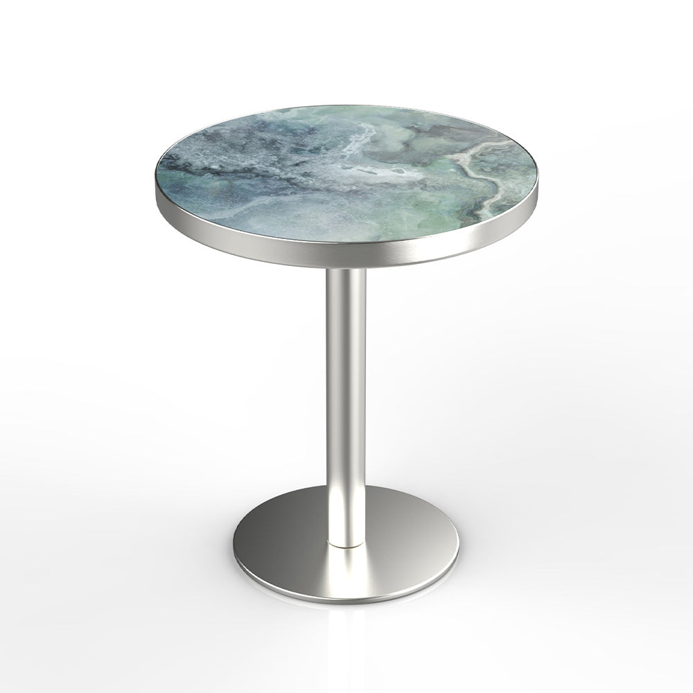 HUALIN Modern style restaurant stone pattern luxury rock slab dining table sintered stone dining table custom sizes and colors