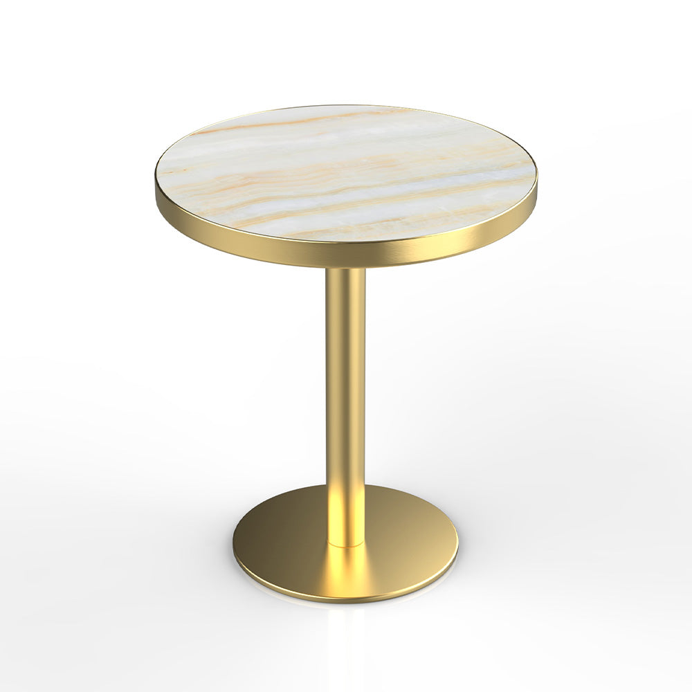 HUALIN Modern style restaurant stone pattern luxury rock slab dining table sintered stone dining table custom sizes and colors