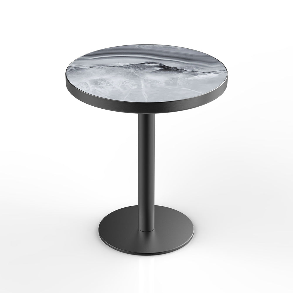 HUALIN Modern style restaurant stone pattern luxury rock slab dining table sintered stone dining table custom sizes and colors