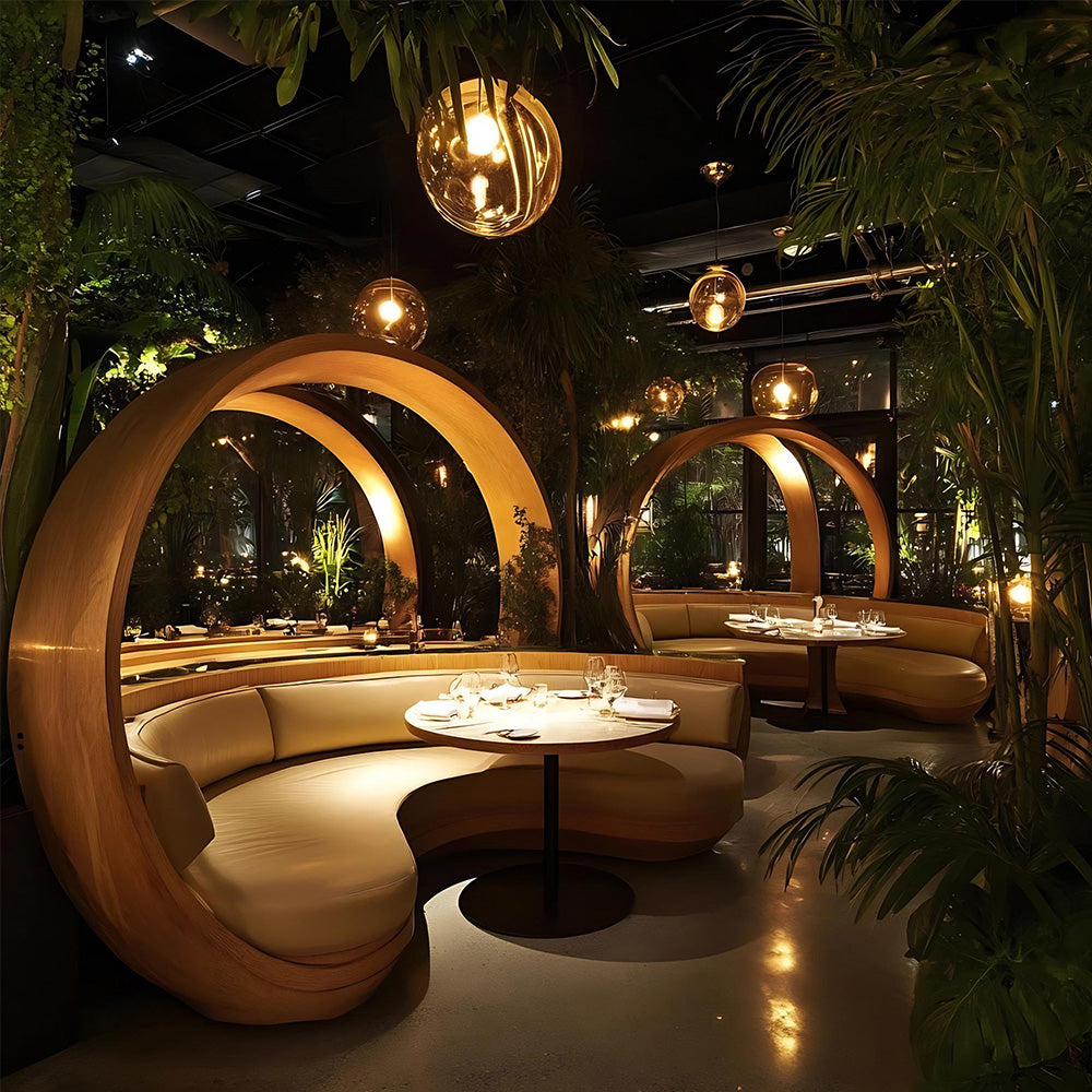 HUALIN Modern style hotel restaurant partition decorative screen dining area separation beautification
