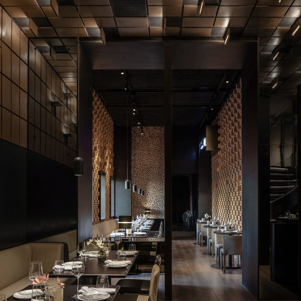 HUALIN Modern style hotel restaurant partition decorative screen dining area separation beautification