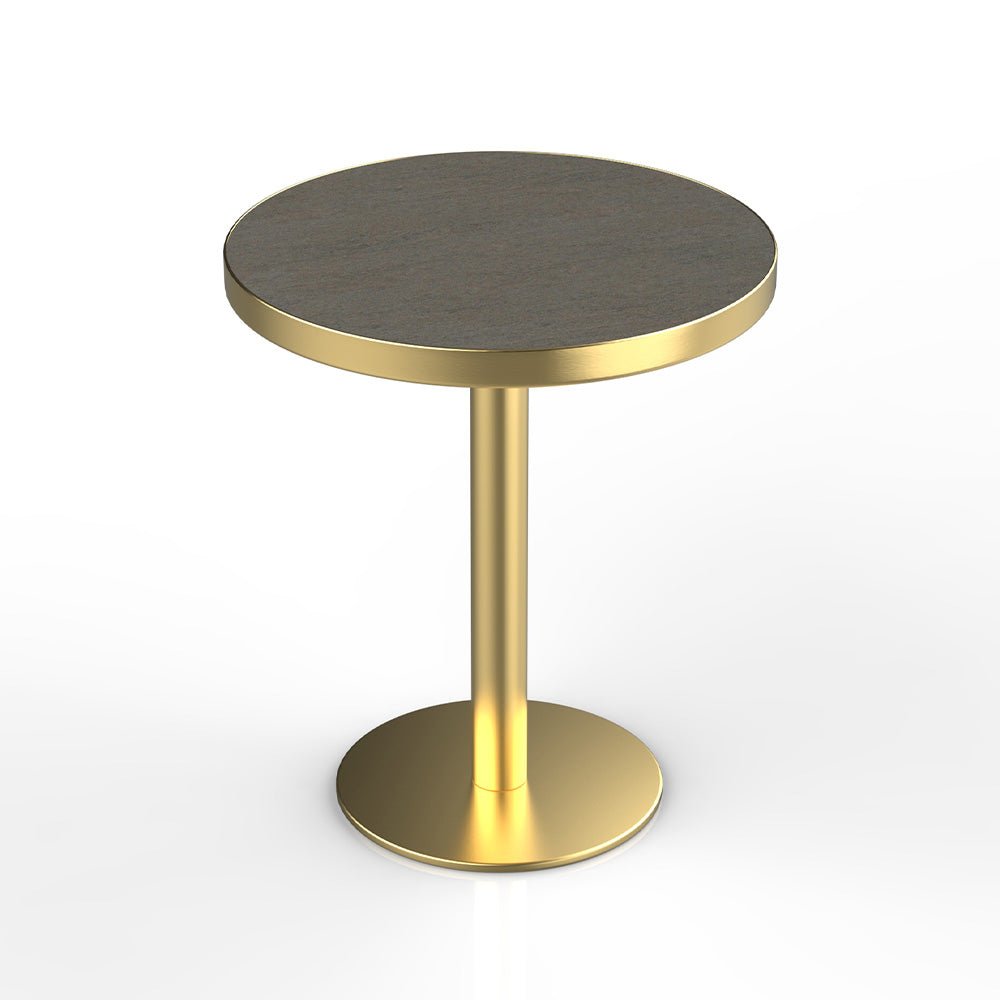 HUALIN Industrial style restaurant grey luxury slate dining table sintered stone dining table custom size and color